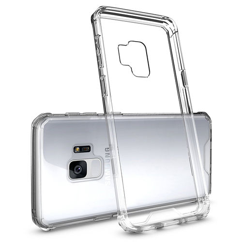 Hybrid Fusion Acrylic Hard Case for Samsung Galaxy S9 - Clear (Frame)